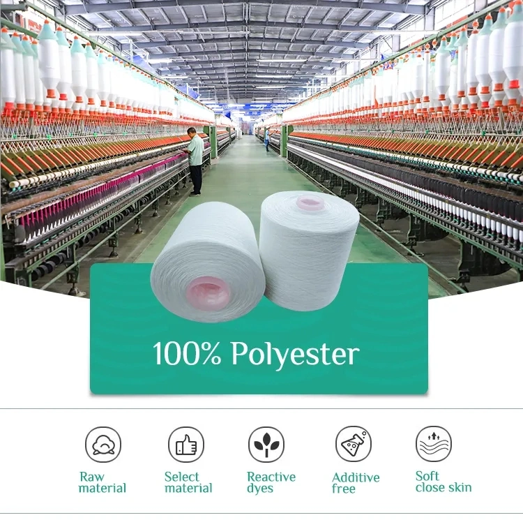 20/2 20/3 30/2 30/3 40/2 42/2 50/2 50/3 60/2 60/3 80/2 80/3spun Polyester Sewing Threads for Industrial Materials Hilo De Coser 40/2 Garments Stitching