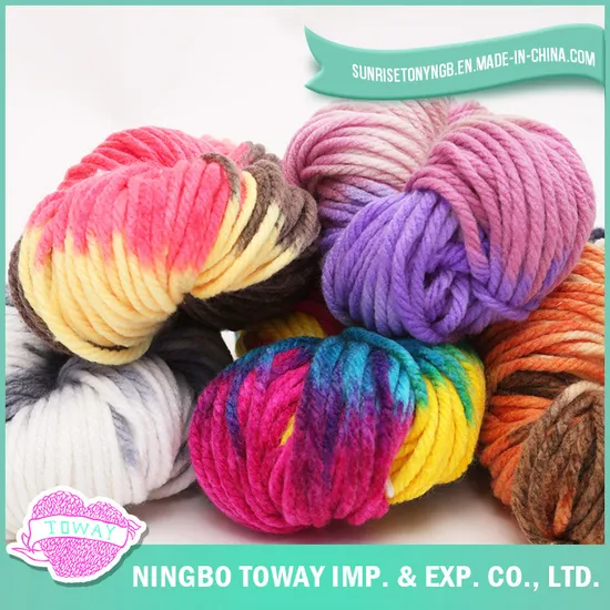 China Fancy Yarn Supplier Cheap Wholesale Acrylic Knitting Yarn 