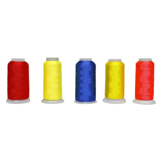 Good Quality Bright Color 120d/2 100% 3000m Polyester Embroidery Thread 