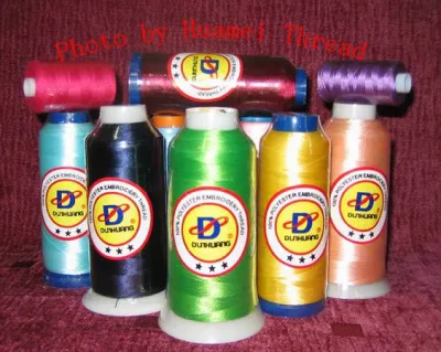Colorful 100% Polyester Embroidery Sewing Thread