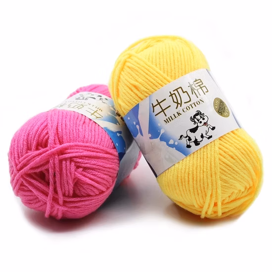 Crochet Thread Hand Knitting 100% Thick Acrylic Yarn for Baby Knit Sweater Milk Cotton Yarn